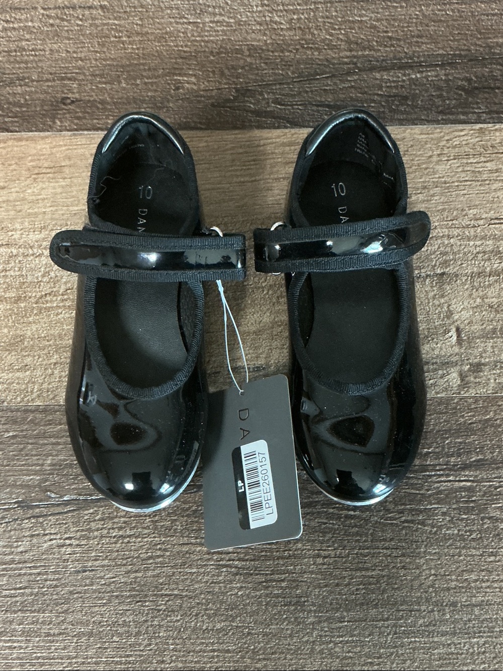 Danskin Black Girls Tap Shoes